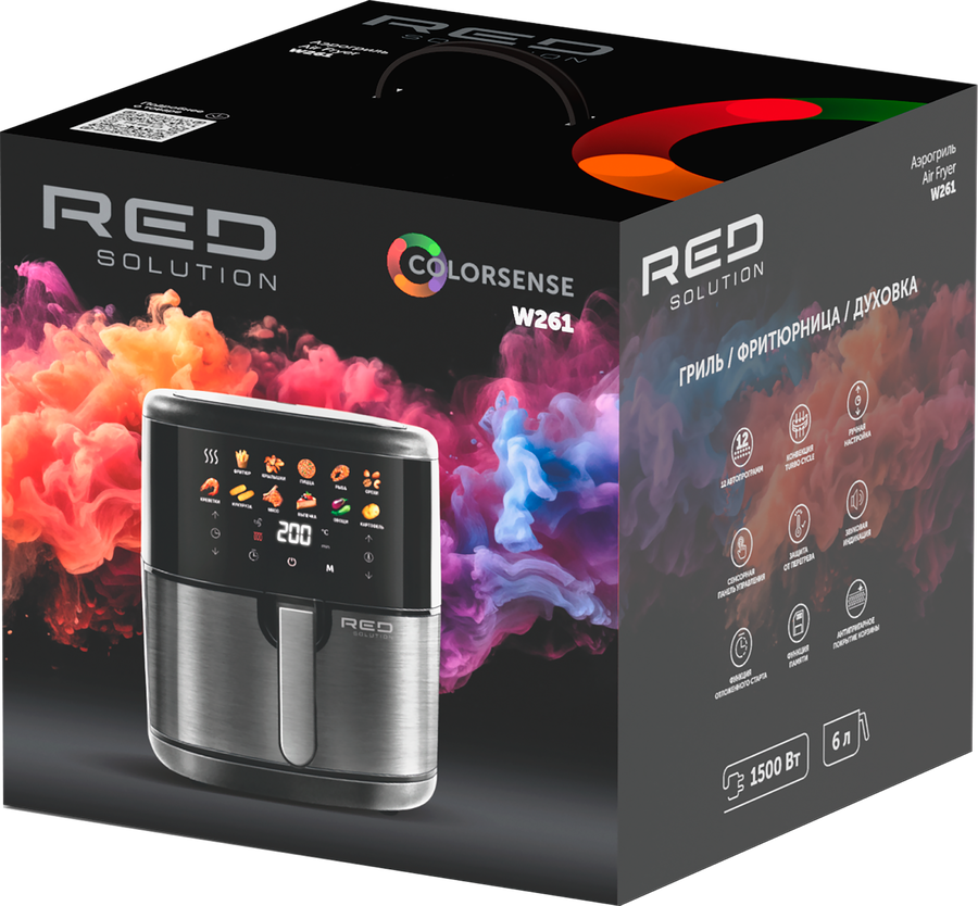 Аэрогриль RED SOLUTION COLORSENSE W261, 1500Вт, превью