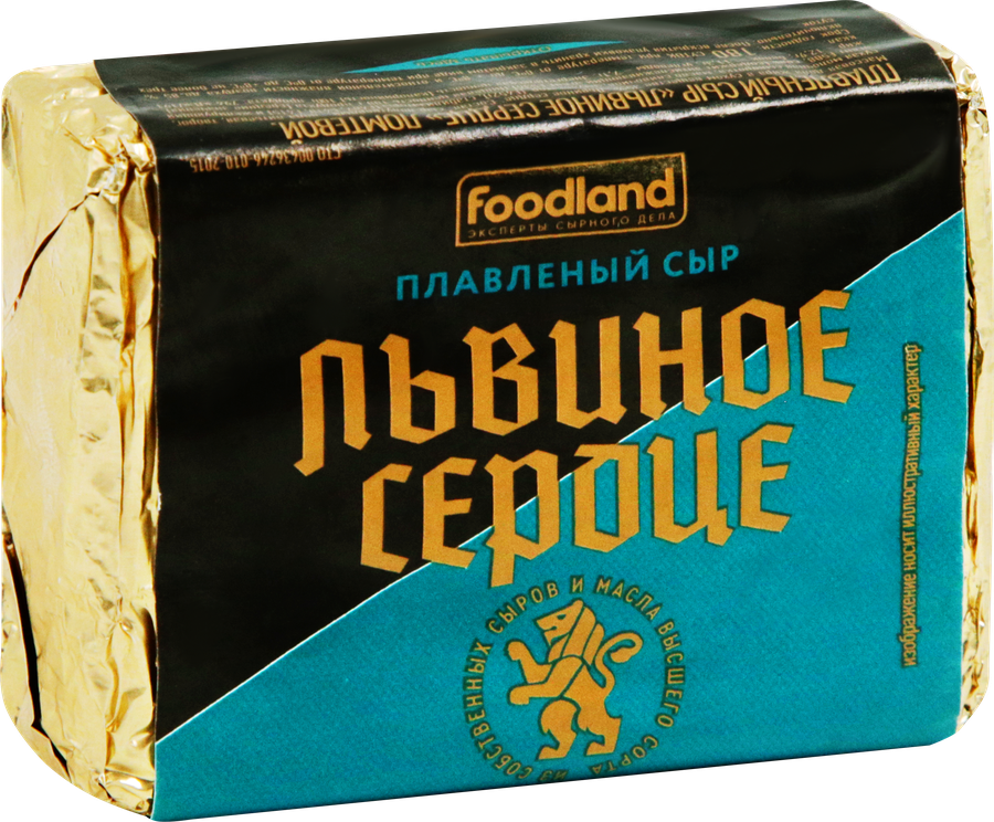 Сыр плавленый ЛЬВИНОЕ СЕРДЦЕ 35%, без змж, 90г, предпросмотр
