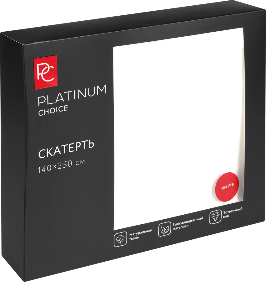 Скатерть PLATINUM CHOICE 140х250см, с вышивкой, Арт. ТС-L-1425, предпросмотр