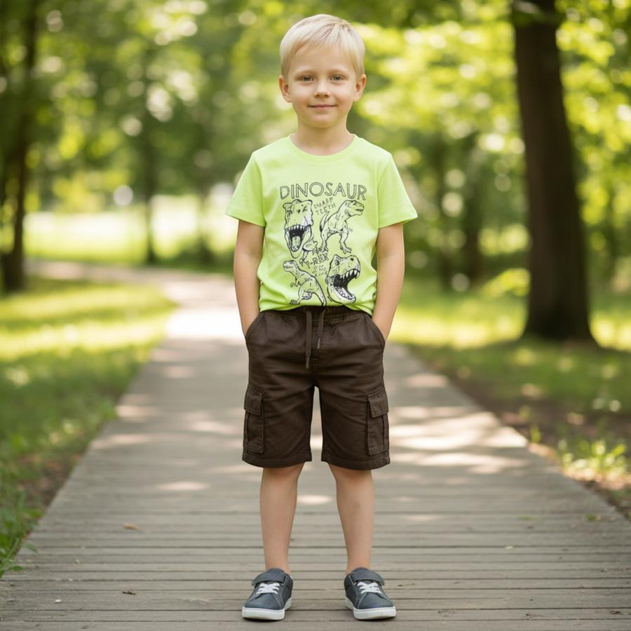 Шорты для мальчика INWIN Kids, цвет хаки, Арт. RBS14, превью