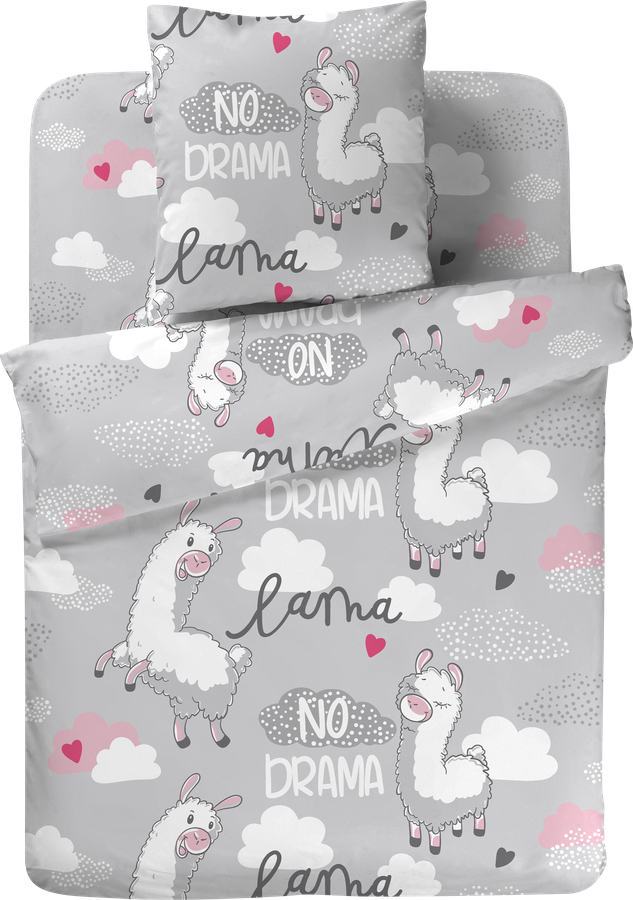 Комплект постельного белья 1,5-спальный HOMECLUB Kids Unicorn, бязь, предпросмотр