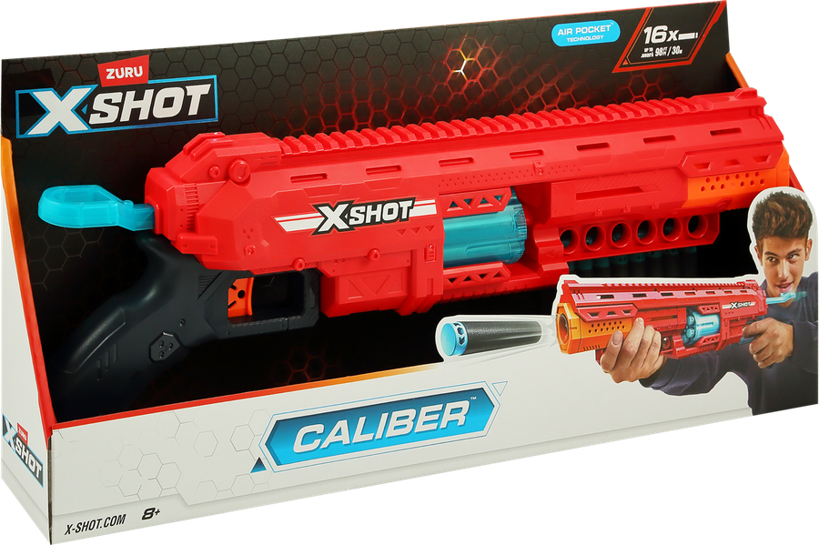 Бластер X-SHOT Excel-Series 1 Caliber с мягкими снарядами, Арт. 36675, превью