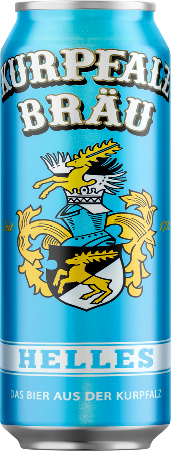 Пиво светлое KURPFALZ Brau Helles фильтрованное непастеризованное 5,2%, 0.5л, превью