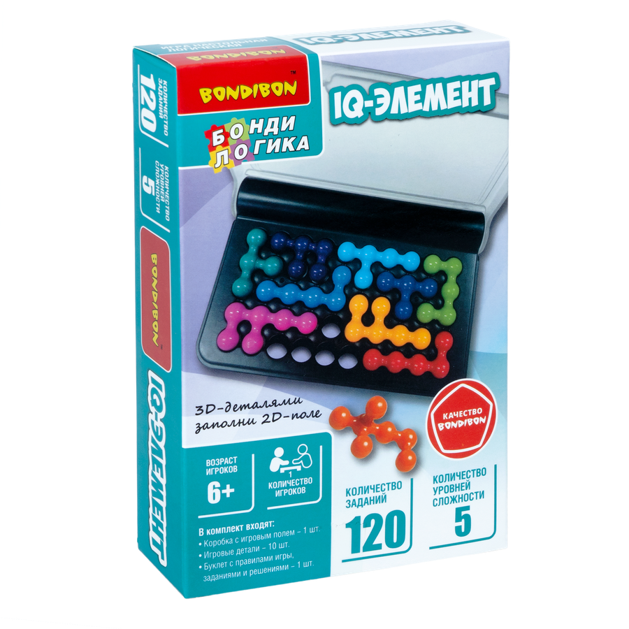 Игра настольная BONDIBON БондиЛогика IQ-спутник гения, Арт. ВВ5532, превью