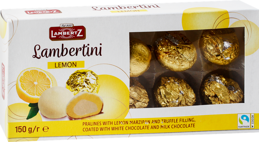 Конфеты LAMBERTZ Lambertini Lemon, пралине, 150г, предпросмотр