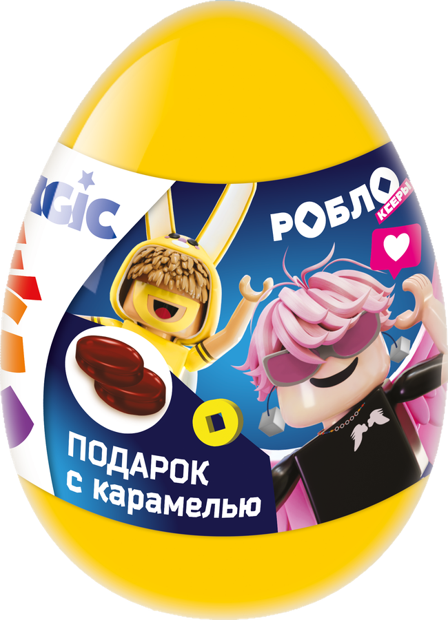 Карамель леденцовая MAGIC EGG Роблоксеры, с подарком, со вкусом колы, 10г, превью