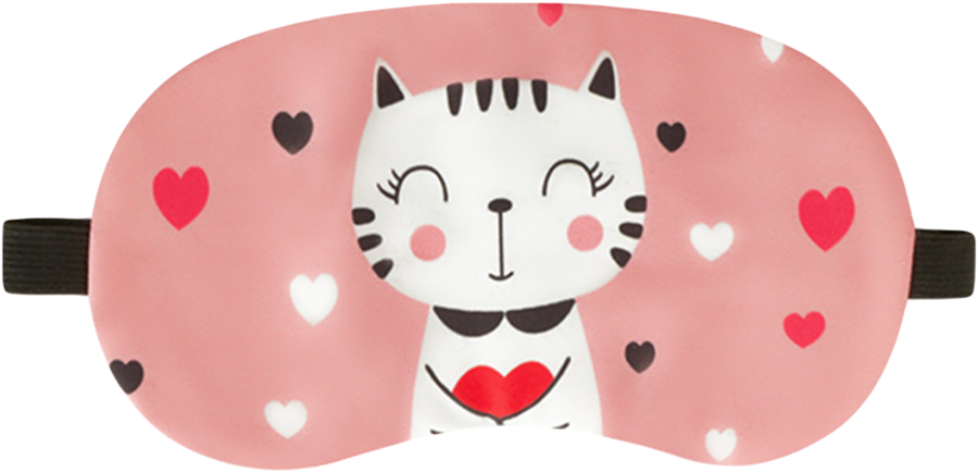 Маска для сна MESHU Pinky cats, Арт. 368927, предпросмотр