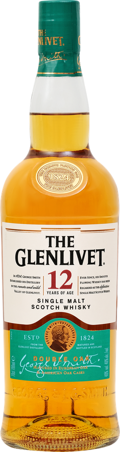 Виски THE GLENLIVET Шотландский солодовый 12 лет 40%, 0.7л, превью