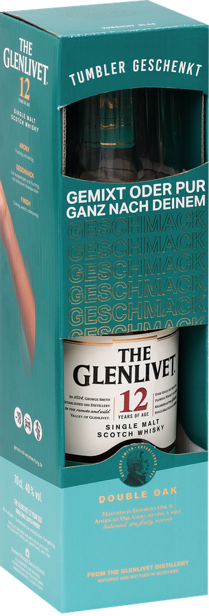 Виски THE GLENLIVET Шотландский солодовый 12 лет 40%, 0.7л, превью