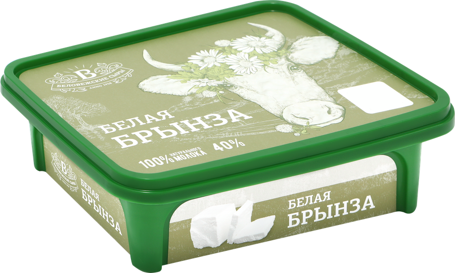 Сыр БЕЛОВЕЖСКИЕ СЫРЫ Белая брынза 40%, без змж, 250г, превью