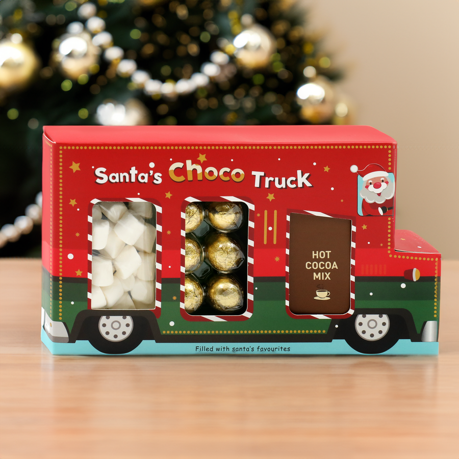 Набор подарочный Choc Truck S Какао, маршмеллоу и фигурными изделиями из молочного шоколада, 111,3г, превью