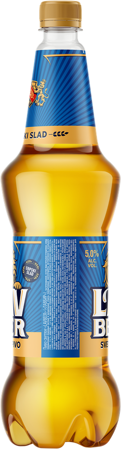 Пиво светлое LAV Beer пастеризованное 5,0%, 1.1л, превью
