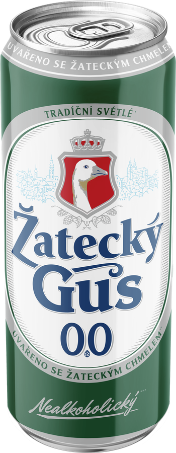 Напиток пивной безалкогольный светлый ZATECKY GUS 0.0 пастеризованный 0,04%, 0.45л, превью