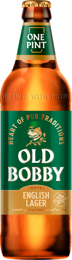 Пиво светлое OLD BOBBY Lager пастеризованное 4,6%, 0.568л, предпросмотр