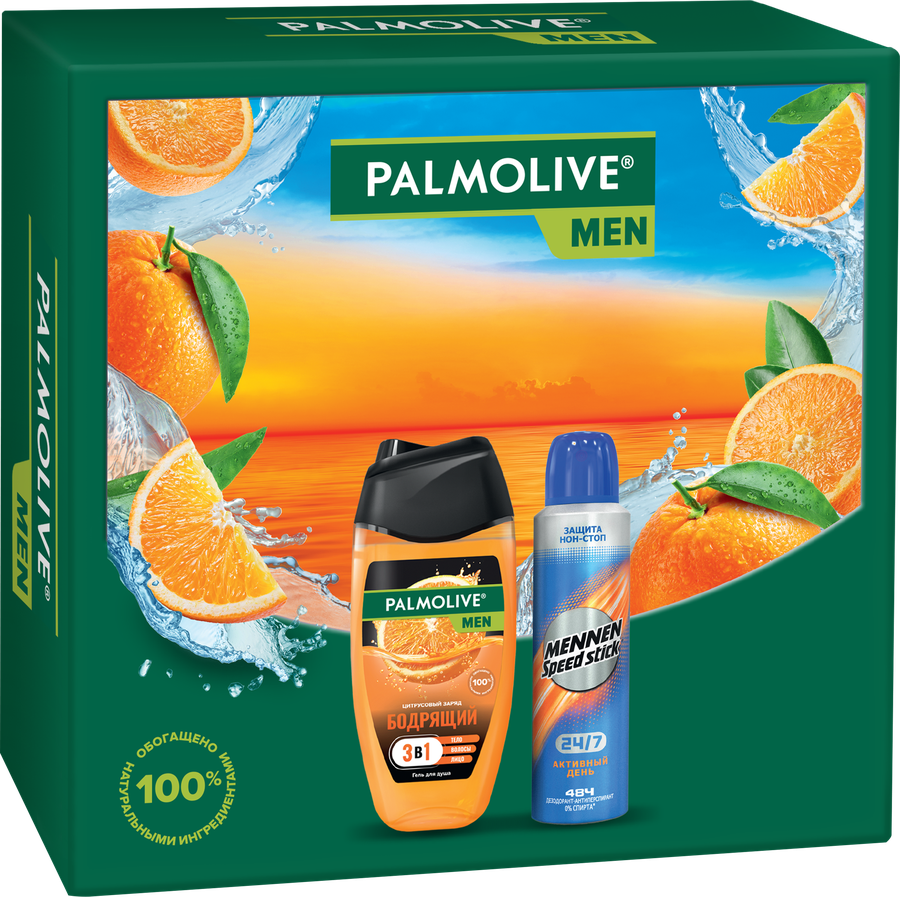 Набор подарочный PALMOLIVE Men Цитрусовый заряд для активного дня, превью