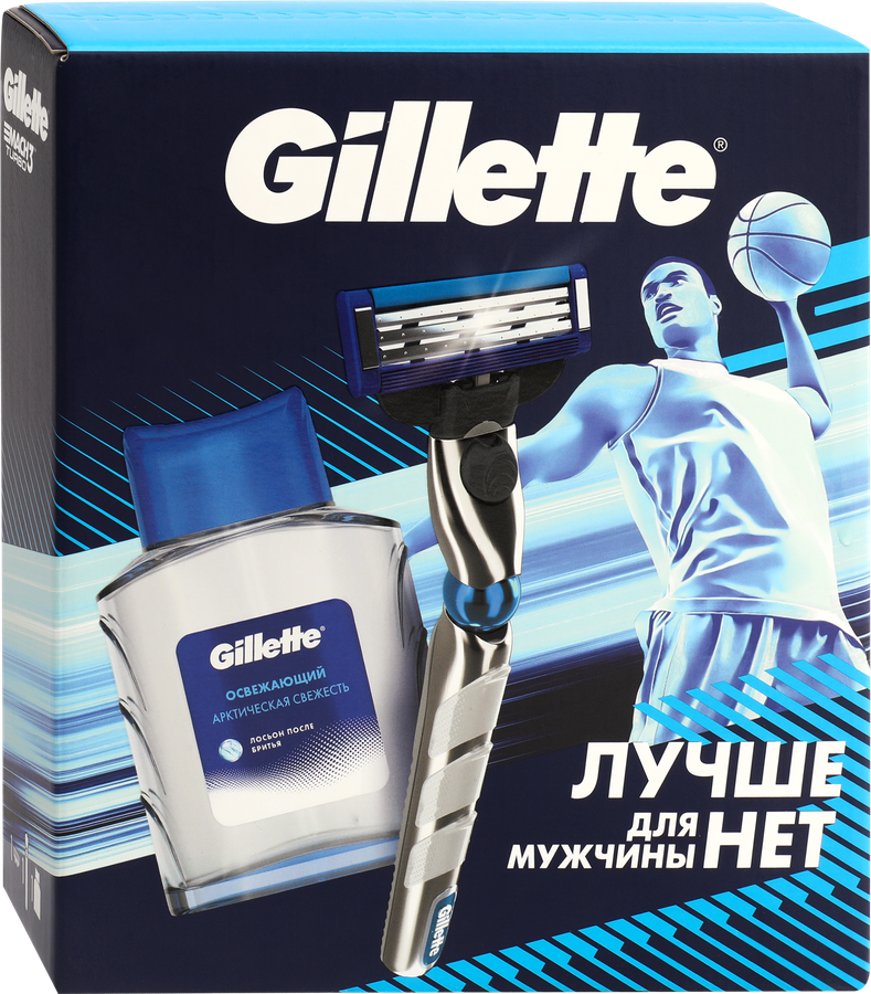 Набор подарочный GILLETTE Mach3 Turbo 3D Бритва+Лосьон после бритья Arctic Ice, 50мл, превью
