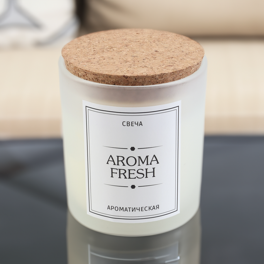 Свеча HOMECLUB Aroma Fresh, воск, Арт. AMCH-3, предпросмотр