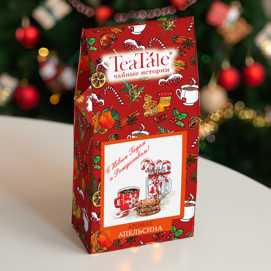 Чай черный TEATALE Новогодняя мечта Сочный апельсин, 50г, превью