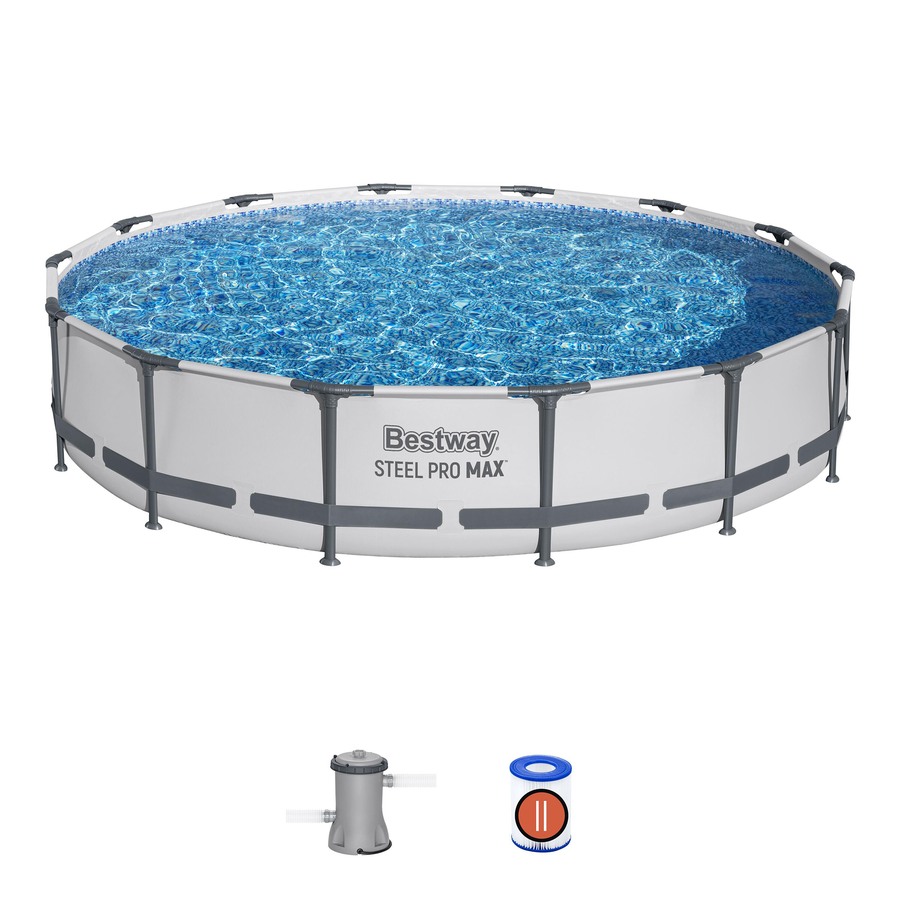 Бассейн каркасный BESTWAY Steel Pro Max 427x84см 10220л, с фильтром-насосом, Арт. 56595, превью