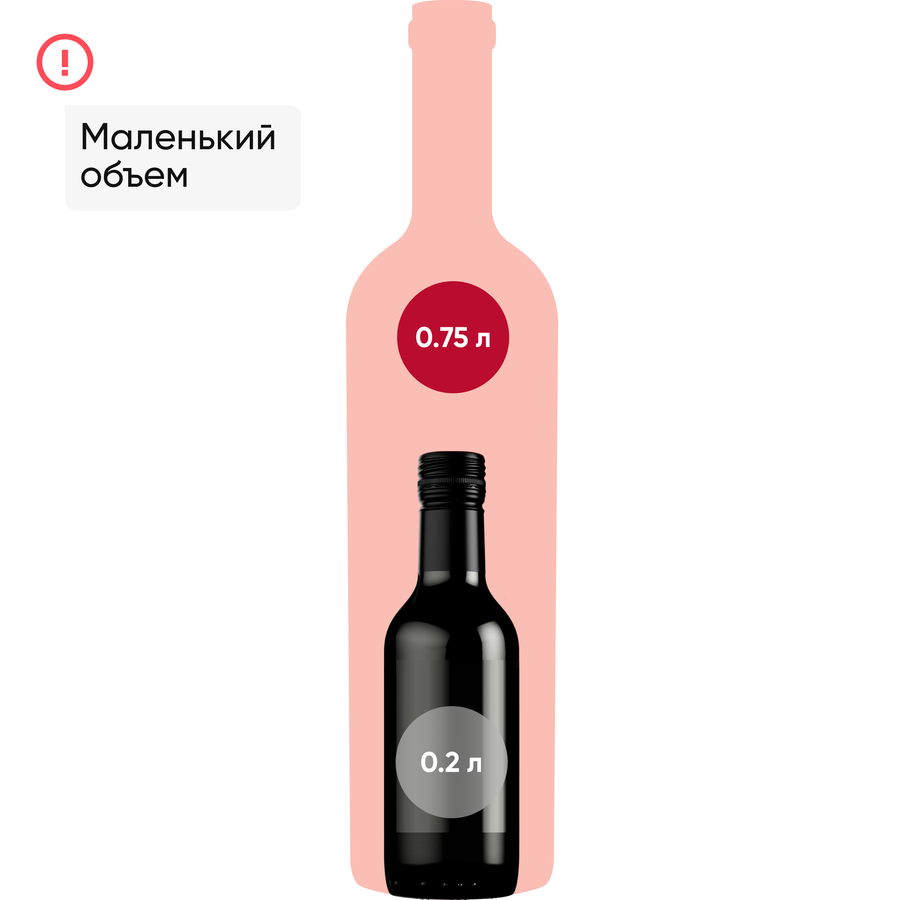 Вино CANA Центральная Долина красное сухое, 0.187л, превью