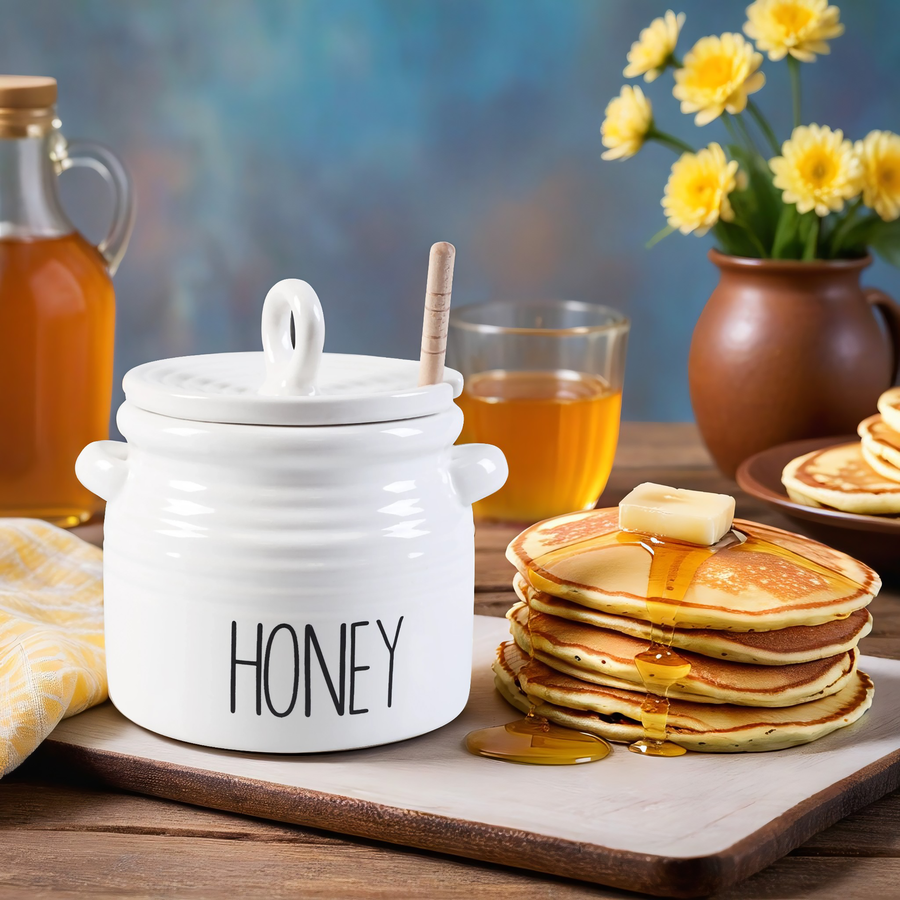 Банка для меда HOMECLUB Honey керамика, 500мл, Арт. KS8524021, предпросмотр