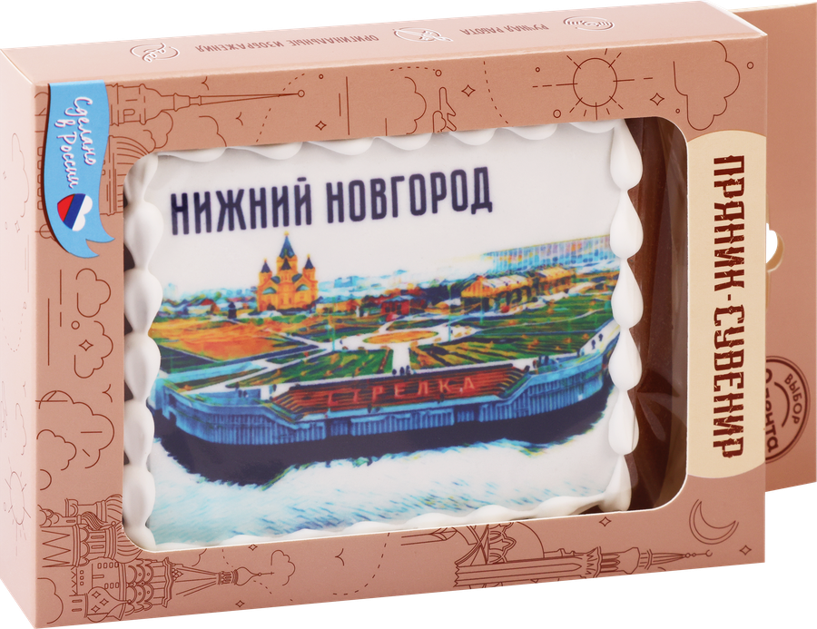 Пряник ЛЕНТА ВЫБОР ЭКСПЕРТОВ Города Нижний Новгород, 100г, предпросмотр