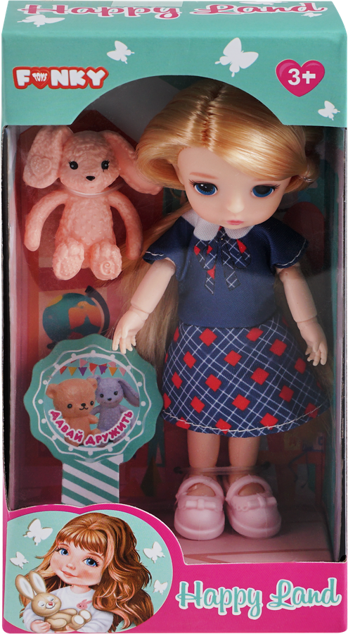 Кукла FUNKY TOYS Модная 14см, на шарнирах, 13 суставов, в ассортименте, превью