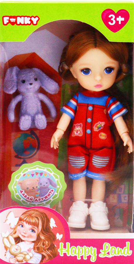 Кукла FUNKY TOYS Модная 14см, на шарнирах, 13 суставов, в ассортименте, предпросмотр
