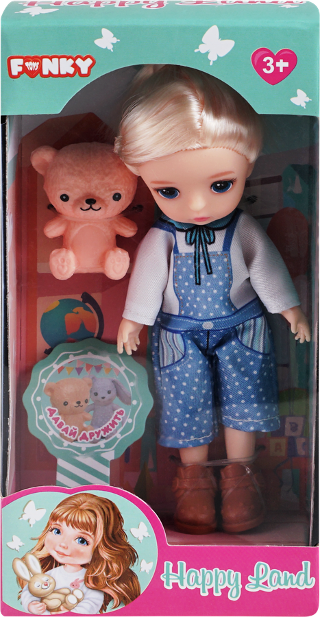 Кукла FUNKY TOYS Модная 14см, на шарнирах, 13 суставов, в ассортименте, предпросмотр