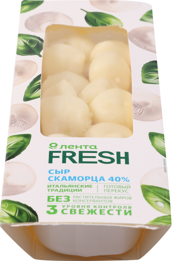 Сыр ЛЕНТА FRESH Скаморца 40%, без змж, 100г, предпросмотр