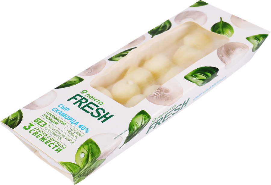 Сыр ЛЕНТА FRESH Скаморца 40%, без змж, 100г, превью