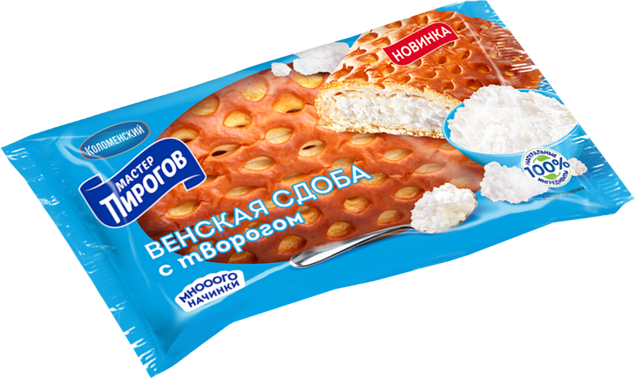 Сдоба МАСТЕР ПИРОГОВ Венская с творогом, 150г, предпросмотр