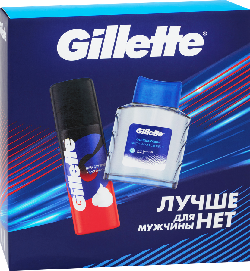 Набор подарочный GILLETTE Series Лосьон после бритья Освежающий, 50мл+Пена для бритья Классическая, 50мл, превью