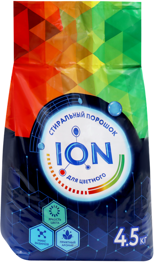 Стиральный порошок для цветного белья ION, 4,5кг, предпросмотр