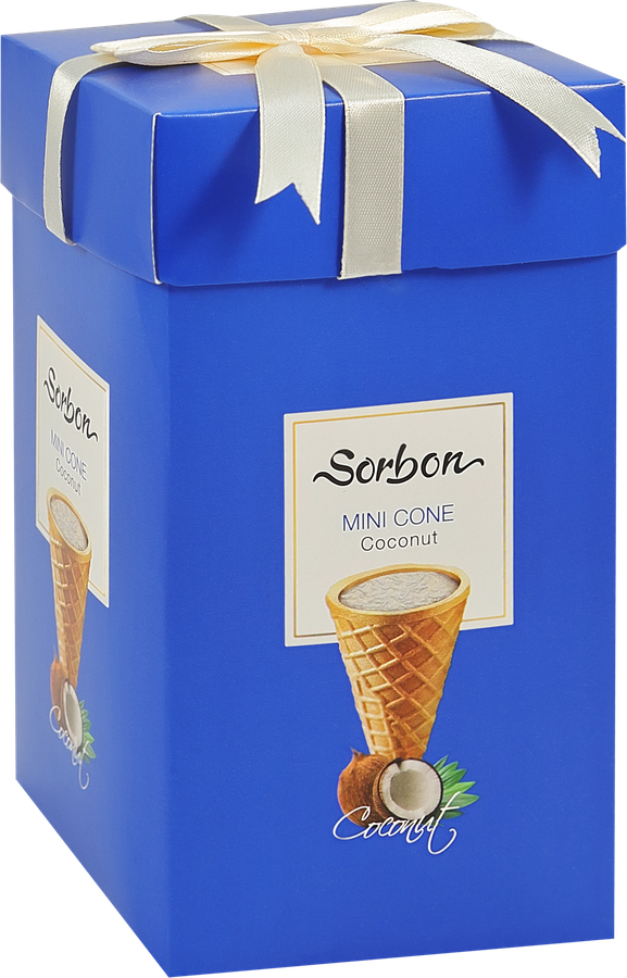 Конфеты SORINI  Мини-рожок хрустящий Кокос, 200г, предпросмотр