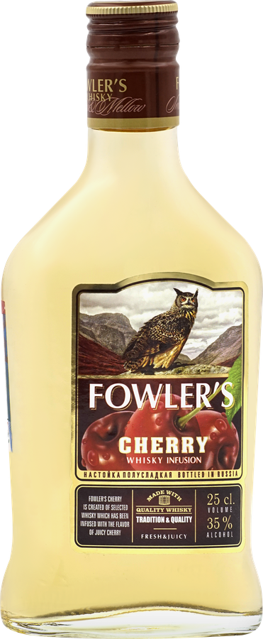 Настойка FOWLER'S Вишня с виски 35%, полусладкая, 0.25л, предпросмотр