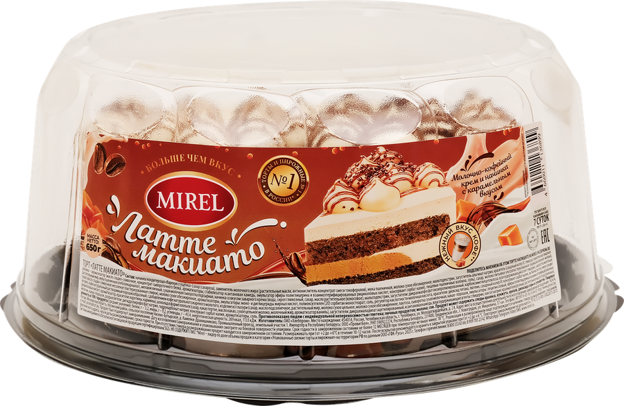Торт MIREL Латте макиато, 650г, предпросмотр