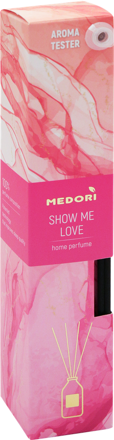 Аромадиффузор MEDORI Show Me Love, с микрофибровыми палочками, с пробником, 50мл, превью