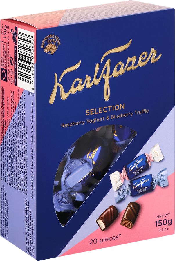 Конфеты KARL FAZER Selection из молочного шоколада, 150г, предпросмотр