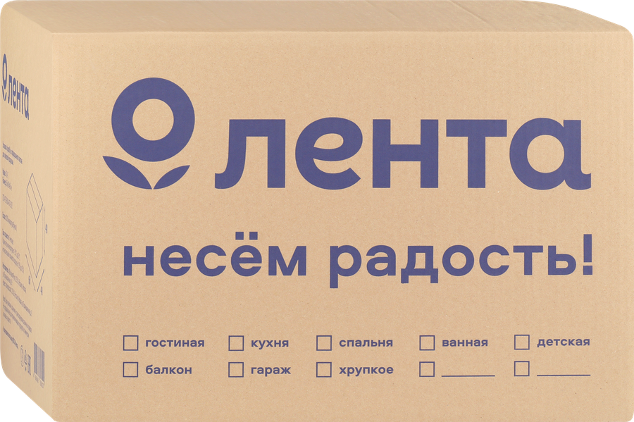 Гофрокороб ЛЕНТА 59х39х38,5см, с флексо печатью, предпросмотр