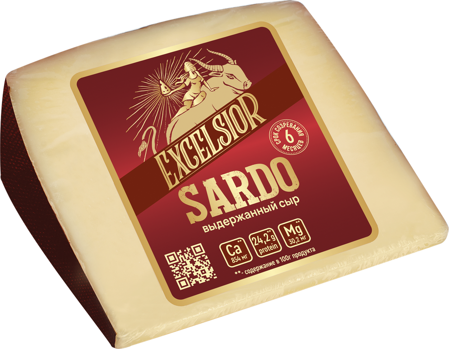 Сыр твердый EXCELSIOR Sardo 45%, без змж, весовой, предпросмотр