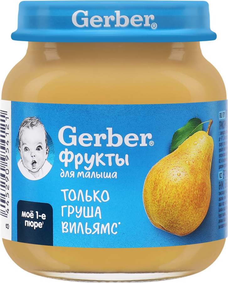 Пюре фруктовое GERBER Груша вильямс, с 4 месяцев, 125г, превью