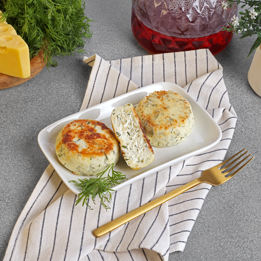 Сырники домашние с сыром и зеленью, предпросмотр