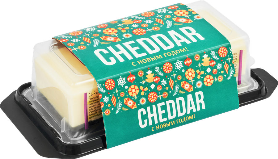Сыр БЕЛЫЕ ВЕРШИНЫ Чеддер Cheese box 50%, без змж, 200г, предпросмотр