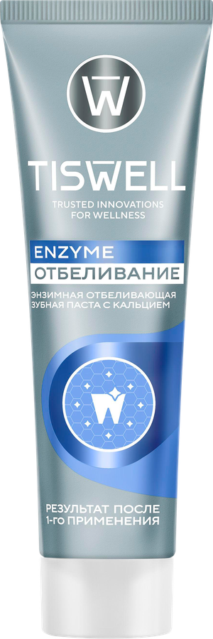 Зубная паста TISWELL Энзимная отбеливающая с кальцием, 110г, предпросмотр