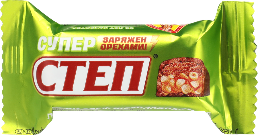 Конфета СТЕП Super Step, шоколадная нуга и лесной орех, весовая, предпросмотр
