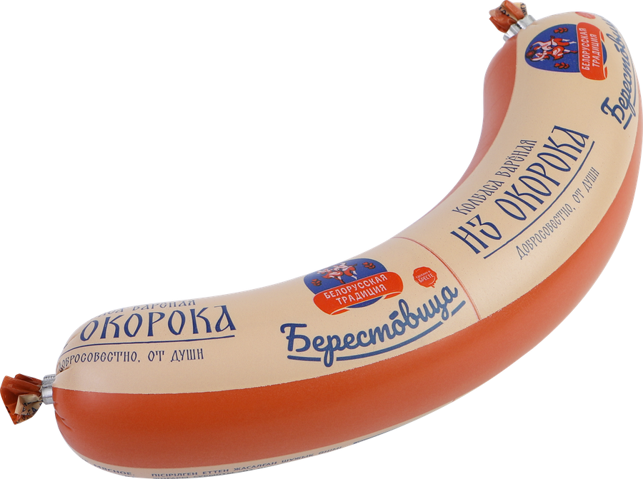 Колбаса вареная БЕЛОРУССКАЯ ТРАДИЦИЯ из окорока, высший сорт, 400г, превью