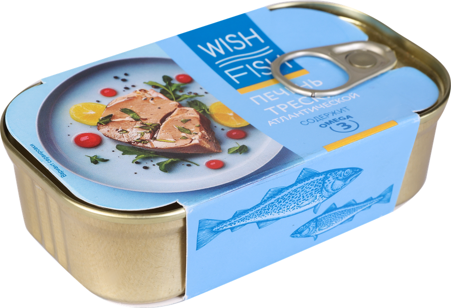 Печень трески WISH FISH, 115г, превью