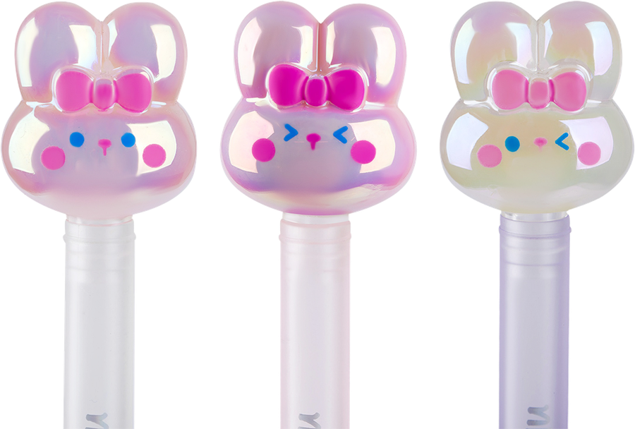 Ручка шариковая MESHU Crystal Kitten, синий, 0,7мм, с топпером, в ассортименте, предпросмотр