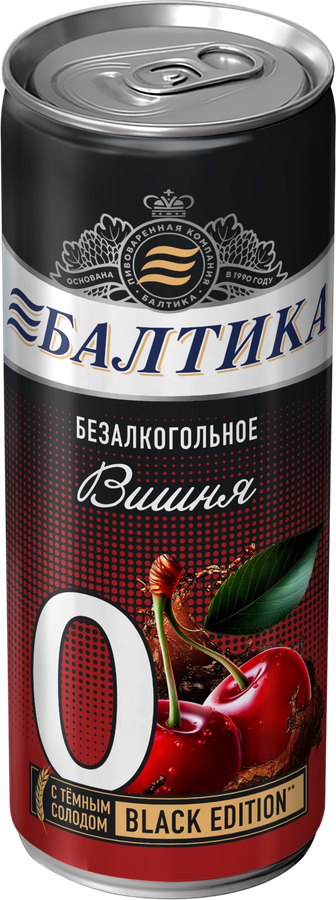 Напиток пивной безалкогольный БАЛТИКА N0 Вишня пастеризованный 0,5%, 0.33л, превью